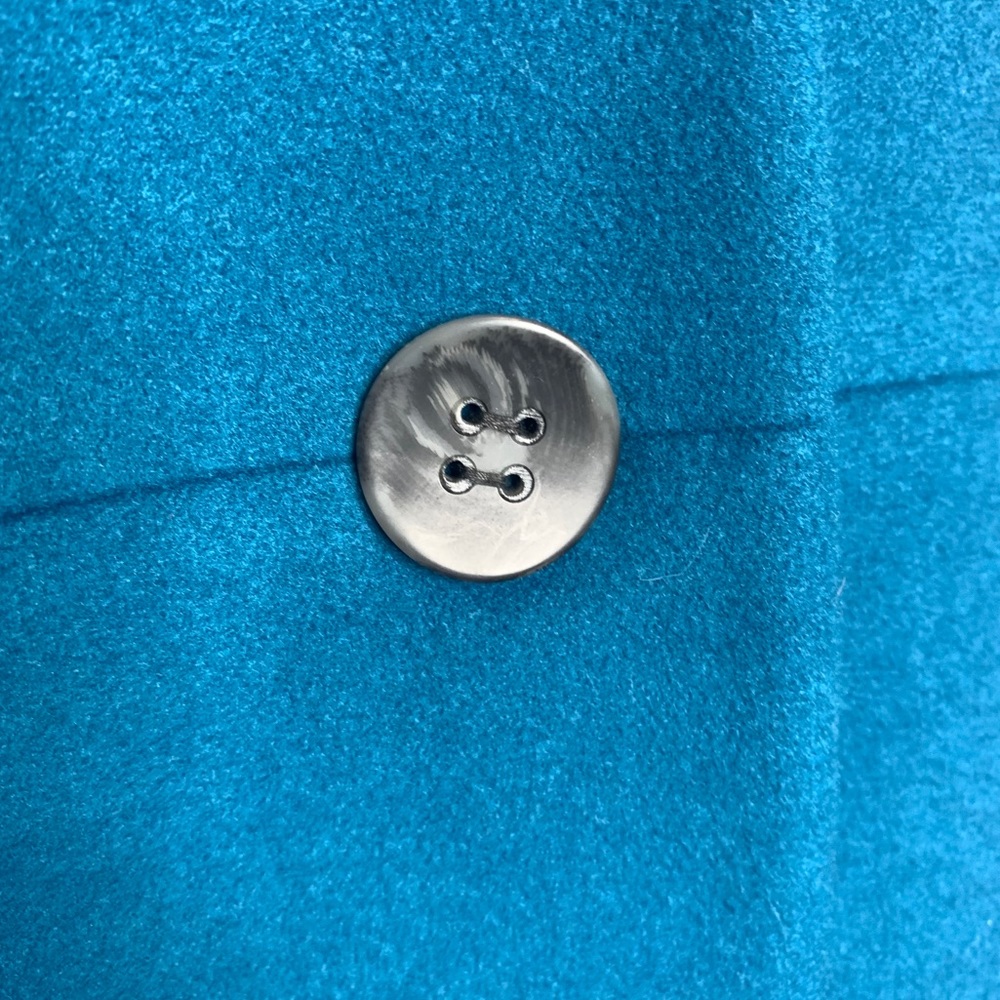 J. JILL Berkshires Coat Peacock Blue Peacoat XL - Picture 4 of 9